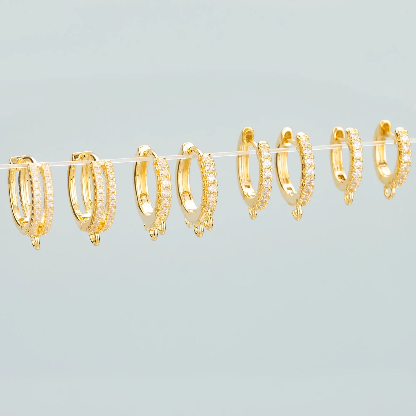 GUFEATHER,6pcs/lot,MG23,jewelry accessories,PVD,18k gold rhodium plated,copper,zircons,charms,clasp hooks,jewelry making