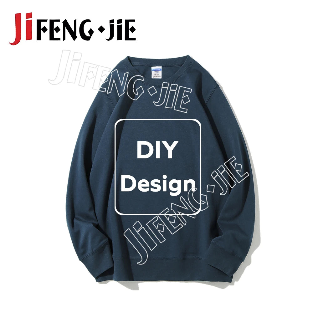 80%Cotton Custom Sweatshirt Unisex 22 Color Hoodie DIY Clothes for Text Photo Logo Customization Top Clothing Graphic Shirt Gift
