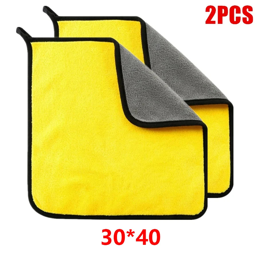 1/2/6pcs Microfiber Cleaning Towel Car Cleaning Cloths Professional Detailing Car Drying Microfiber Towel Wash Towel motorcycle