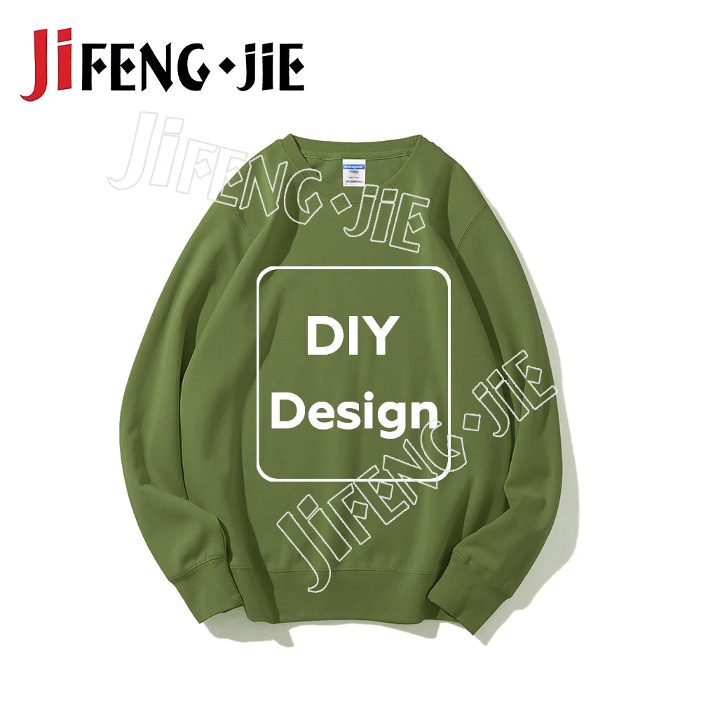 80%Cotton Custom Sweatshirt Unisex 22 Color Hoodie DIY Clothes for Text Photo Logo Customization Top Clothing Graphic Shirt Gift