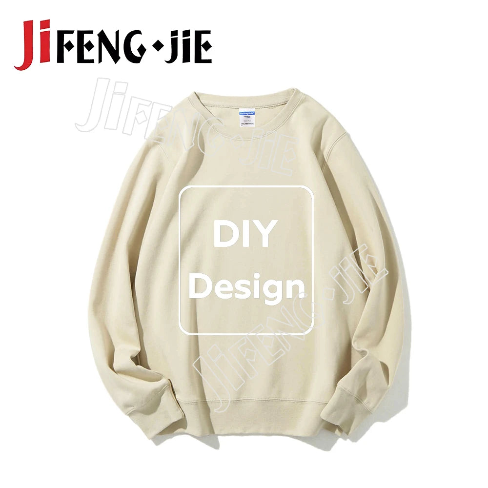 80%Cotton Custom Sweatshirt Unisex 22 Color Hoodie DIY Clothes for Text Photo Logo Customization Top Clothing Graphic Shirt Gift