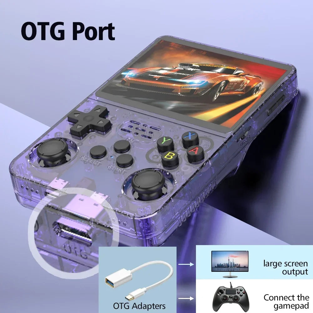 R36S Retro Handheld Video Game Console Linux System 3.5 Inch IPS Screen Portable Pocket Video Player 64G 128GB Games Boy Gift