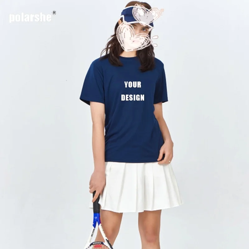 Customized Blouse Custom T shirt Women Summer 100% Cotton Short Sleeve Print Professional Your Logo Company Group LOGO Women Top