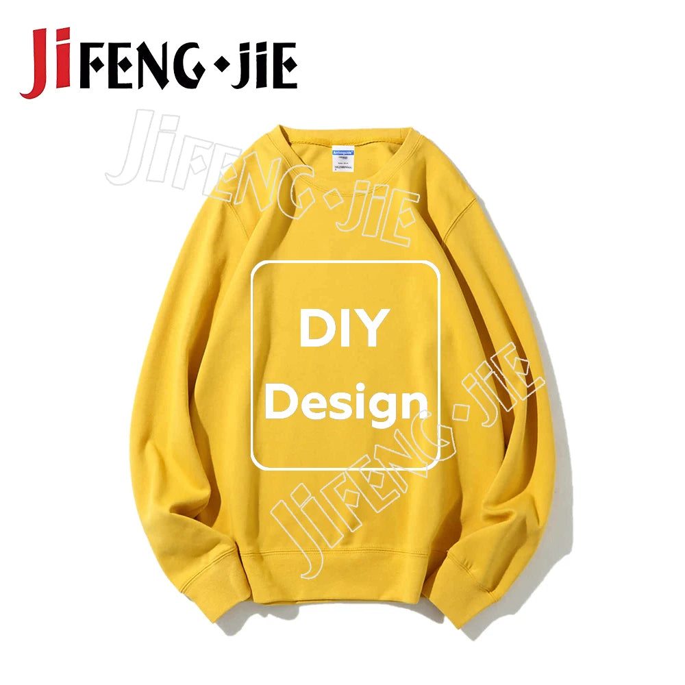 80%Cotton Custom Sweatshirt Unisex 22 Color Hoodie DIY Clothes for Text Photo Logo Customization Top Clothing Graphic Shirt Gift