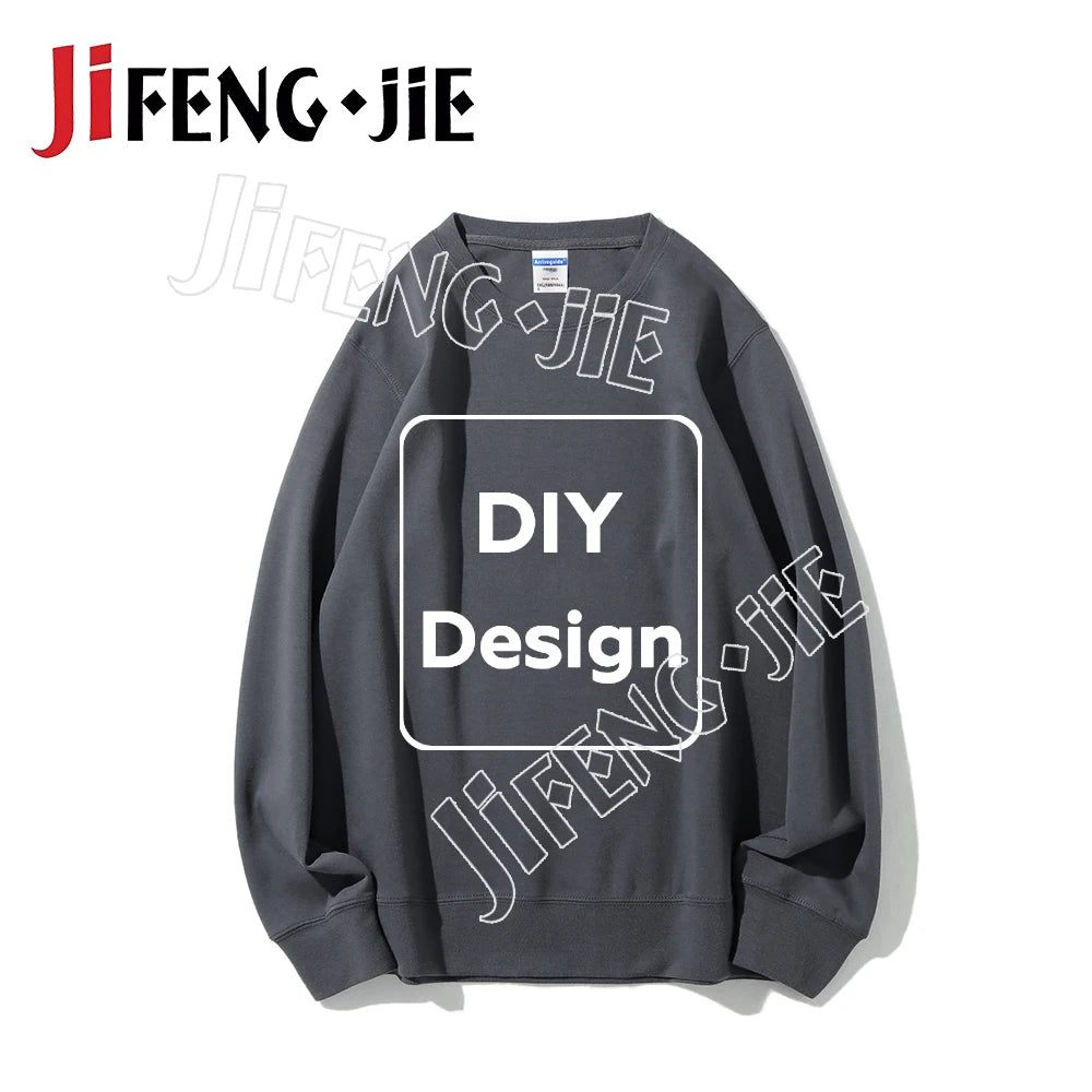 80%Cotton Custom Sweatshirt Unisex 22 Color Hoodie DIY Clothes for Text Photo Logo Customization Top Clothing Graphic Shirt Gift