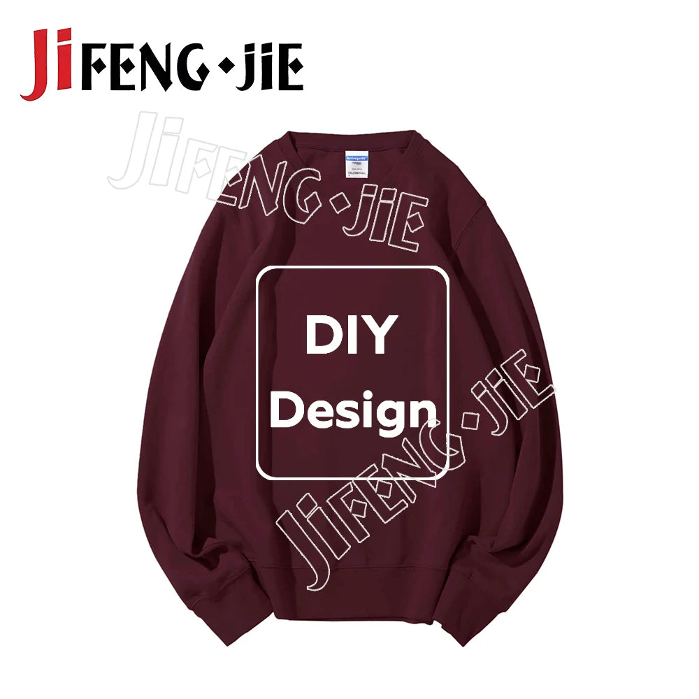 80%Cotton Custom Sweatshirt Unisex 22 Color Hoodie DIY Clothes for Text Photo Logo Customization Top Clothing Graphic Shirt Gift
