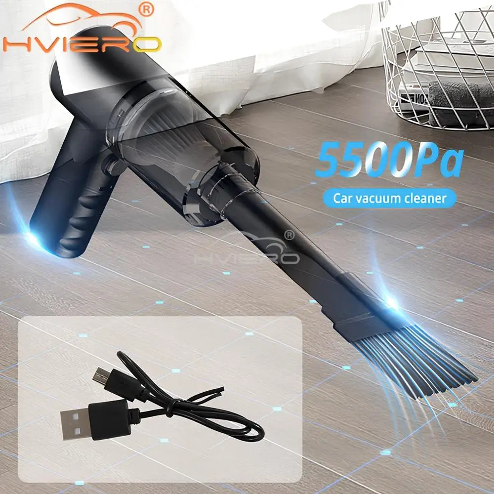 5500PA Wireless High Power 25W Combined Vacuum Cleaner USB Charging Car Homes Desktop Keyboard Mini Portable Automatic Cleaning