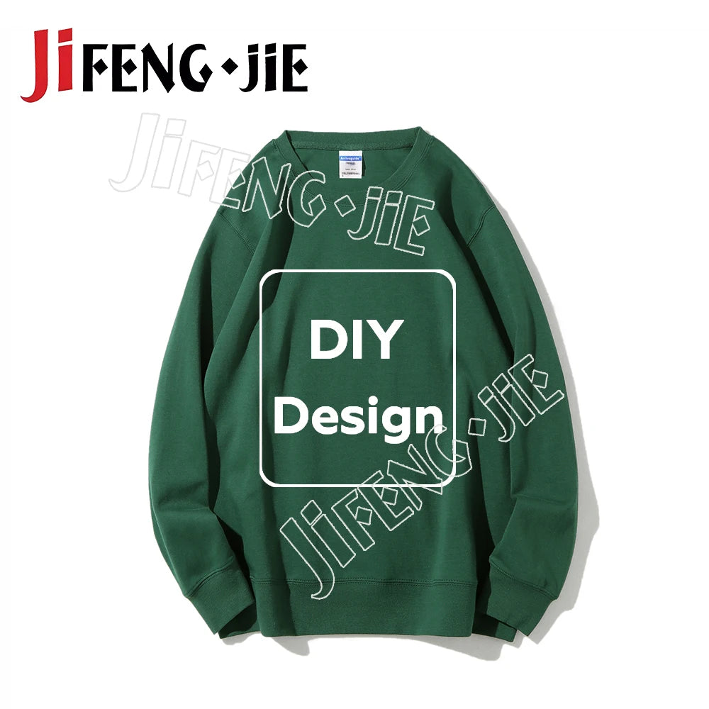 80%Cotton Custom Sweatshirt Unisex 22 Color Hoodie DIY Clothes for Text Photo Logo Customization Top Clothing Graphic Shirt Gift