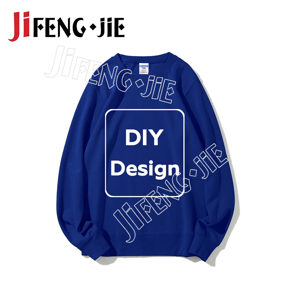 80%Cotton Custom Sweatshirt Unisex 22 Color Hoodie DIY Clothes for Text Photo Logo Customization Top Clothing Graphic Shirt Gift