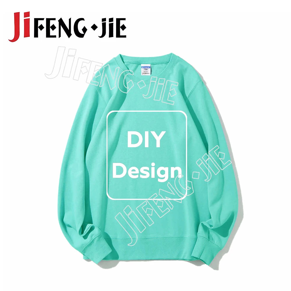 80%Cotton Custom Sweatshirt Unisex 22 Color Hoodie DIY Clothes for Text Photo Logo Customization Top Clothing Graphic Shirt Gift
