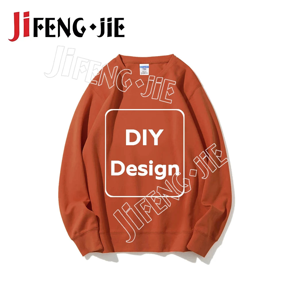 80%Cotton Custom Sweatshirt Unisex 22 Color Hoodie DIY Clothes for Text Photo Logo Customization Top Clothing Graphic Shirt Gift