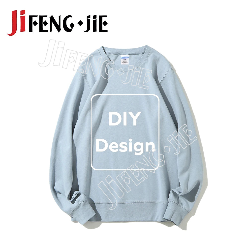 80%Cotton Custom Sweatshirt Unisex 22 Color Hoodie DIY Clothes for Text Photo Logo Customization Top Clothing Graphic Shirt Gift