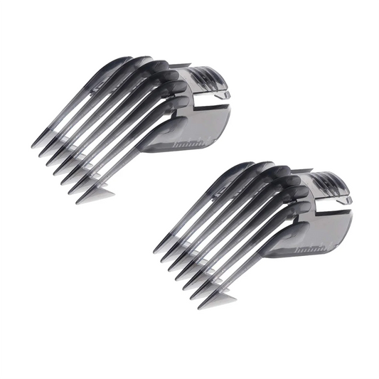 2Pcs Hair Grooming Comb Clipper Trimmer Guide Attachment for QC5130 QC5105 QC5115 QC5120 3-21mm Adjustable-T33C