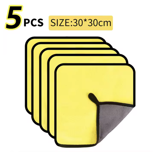 1/2/6pcs Microfiber Cleaning Towel Car Cleaning Cloths Professional Detailing Car Drying Microfiber Towel Wash Towel motorcycle