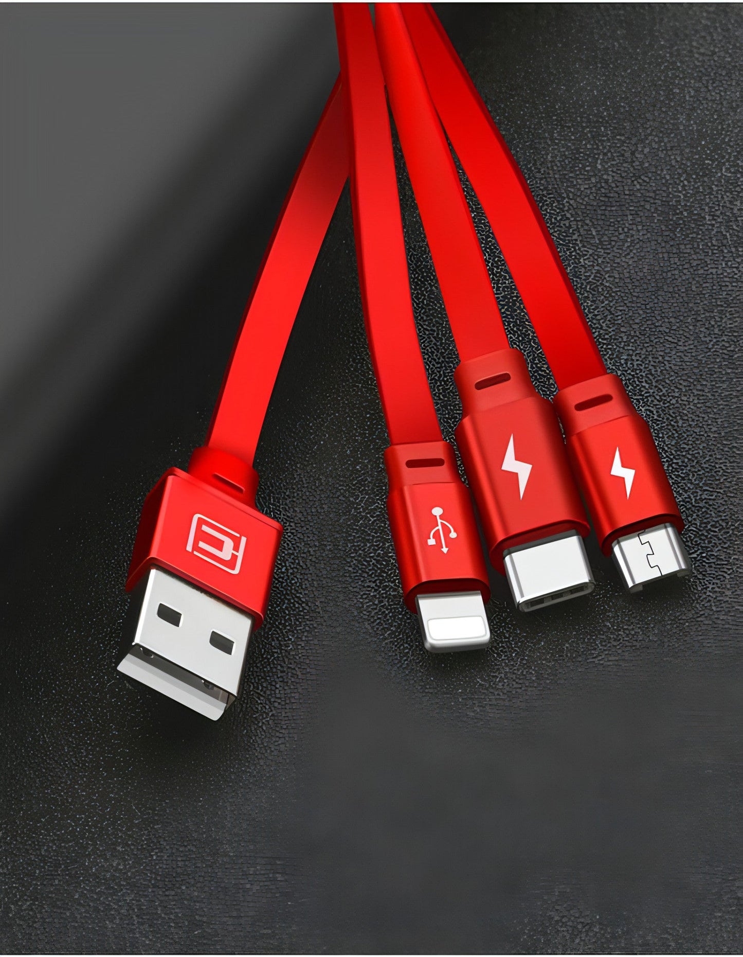 Z. Telescopic three-in-one charging line mobile phone multi-function