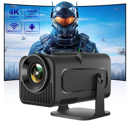 Salange Smart Android11 4K Projector WiFi6 BT5 390ANSI HY320 Full HD 1080P Home Cinema Pocket Outdoor Office Portable Projector