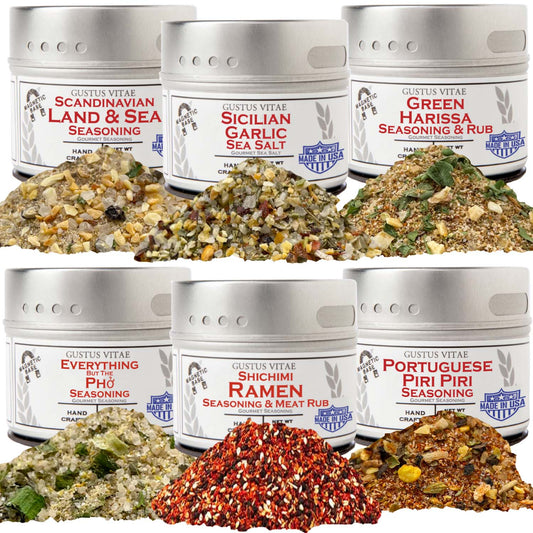 Global Foodie Favorites | World-Spanning 6 Pack Collection | Authentic